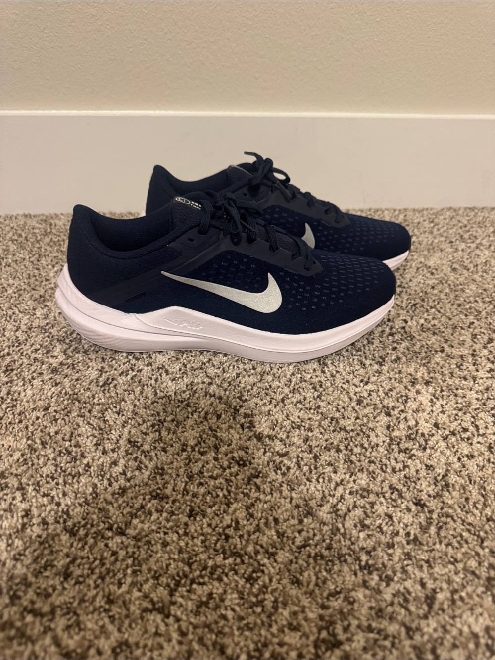 Nike Winflo 10 - Men’s Sz 7.5 Navy and Silver Athletic Trainers